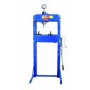 Hydraulic workshop press 20T, pressure gauge, with sliding ram T61220C