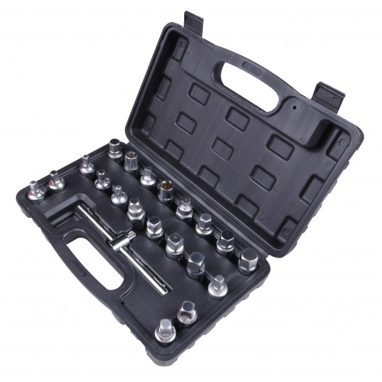 21pc 3/8 Inch Oil Drain Socket Set, KB03949