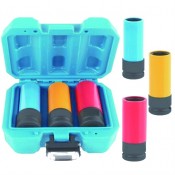 1/2in Drive Metric Deep Impacted Alloy Wheel Nut Sockets 17/ 19/ 21mm, KB10967