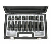 Impact sockets 1/2 "10 - 19mm short + long 20pcs ADMA20KD
