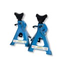 2 pcs. 3T Jack Stand, trestles, workshop stands, supports with security locks, PINs rubber, T51203