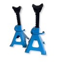 2 pcs. 3T Jack Stand, trestles, workshop stands, supports with security locks, PINs rubber, T51203