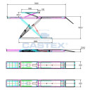 Scissor hydraulic lift QJY 5.0-2L