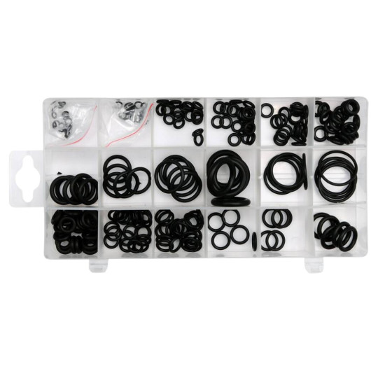 O-RINGS rubber set of 225 pcs, KB01011
