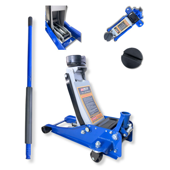 Podnośnik warsztatowy żaba 3T, dwa tłoki, NISKOPROFILOWY, T31515