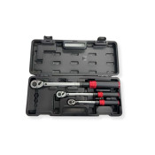 SET OF TORQUE WRANCHES 3PCS 1/4', 3/8', 1/2' 10-200NM, KBTW10200