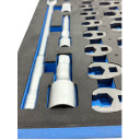 32PC Crowfoot Wrench Set in Foam 3/8"+1/2"+3/4", KB01071