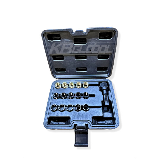 Spark plug thread repair kit M14x1,25 16pcs KB01124