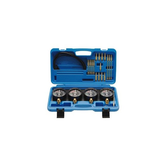 Zestaw manometrów 4 szt. do badania i regulacji gaźników Zestaw manometrów 4 szt. do badania i regulacji gaźników KB0112