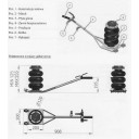 Podnośnik pneumtyczny bałwanek 4,5T R-2